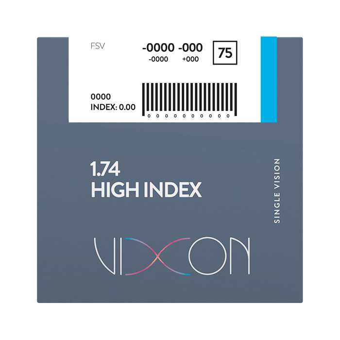 1.74 Lente Resina Visão Simples