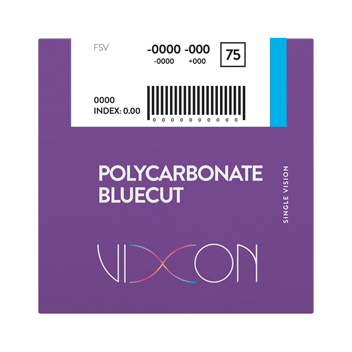 1.59 Lente Policarbonato Blue Cut Antirreflexo Azul